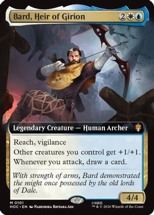 Image of Bard, Heir of Girion (Extended Art) (HOC-101) - The Hobbit: Eternal-Legal