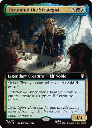 Image of Thranduil the Strategist (Extended Art) (HOC-106) - The Hobbit: Eternal-Legal Foil
