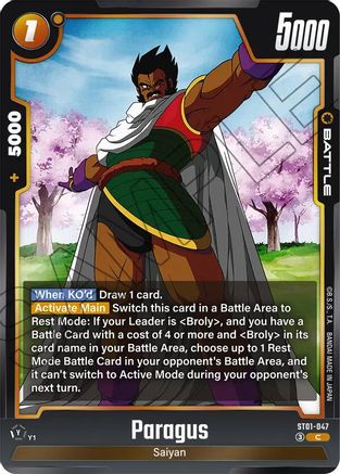 Image of Paragus (ST01-047) - Story Booster 01 Holofoil