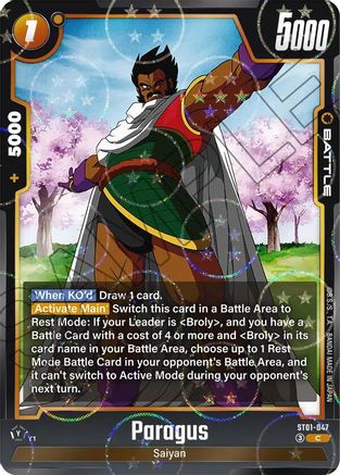 Image of Paragus (Dragon Ball Pattern) (ST01-047) - Story Booster 01 Holofoil
