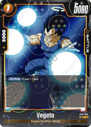 Image of Vegeta - ST01-052 (Dragon Ball Pattern) (ST01-052) - Story Booster 01 Holofoil