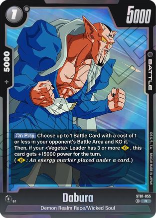 Image of Dabura (ST01-055) - Story Booster 01 Holofoil