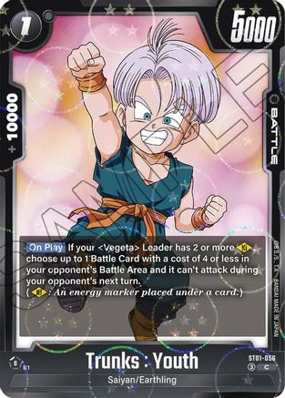 Image of Trunks : Youth - ST01-056 (Dragon Ball Pattern) (ST01-056) - Story Booster 01 Holofoil
