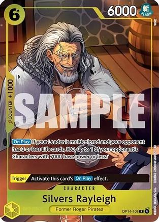 Image of Silvers Rayleigh (One Piece Card Game Illustration Box Vol. 7) (OP14-108) - One Piece Promotion Cards Foil
