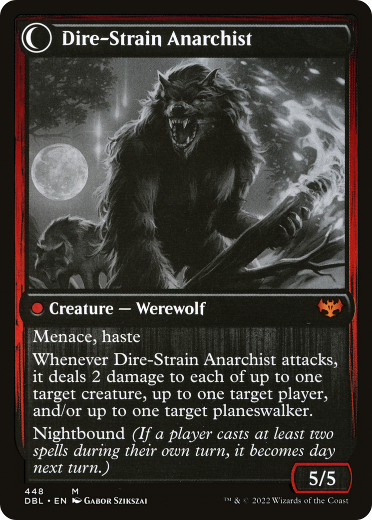 Image of Volatile Arsonist (DBL-448) - Innistrad: Double Feature: (Double Faced Transform) Foil