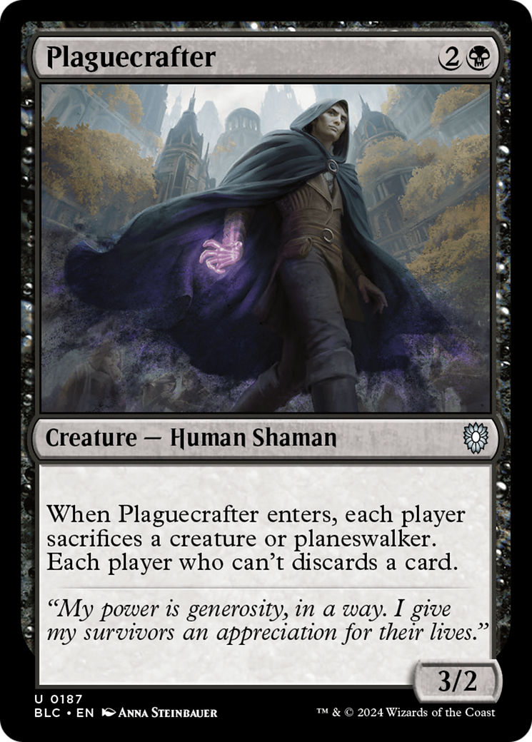 Image of Plaguecrafter (BLC-187) - Bloomburrow Commander