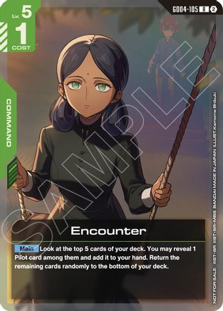 Image of Encounter (Event Pack 02) (GD04-105) - Gundam Promotional Cards Holofoil