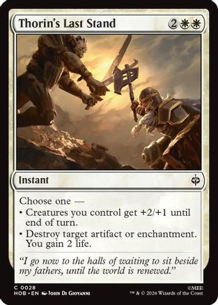 Image of Thorin's Last Stand (HOB-028) - The Hobbit Foil