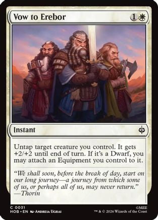 Image of Vow to Erebor (HOB-031) - The Hobbit Foil