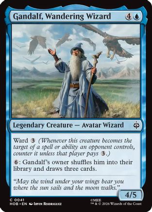 Image of Gandalf, Wandering Wizard (HOB-041) - The Hobbit