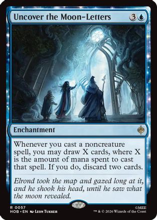 Image of Uncover the Moon-Letters (HOB-057) - The Hobbit Foil