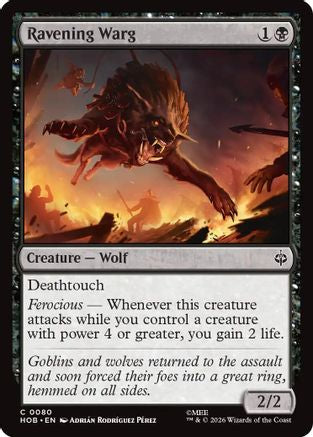 Image of Ravening Warg (HOB-080) - The Hobbit Foil