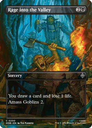 Image of Rage into the Valley (Borderless) (HOB-200) - The Hobbit Foil