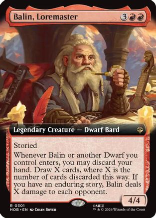 Image of Balin, Loremaster (Extended Art) (HOB-301) - The Hobbit