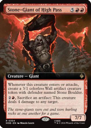Image of Stone-Giant of High Pass (Extended Art) (HOB-304) - The Hobbit