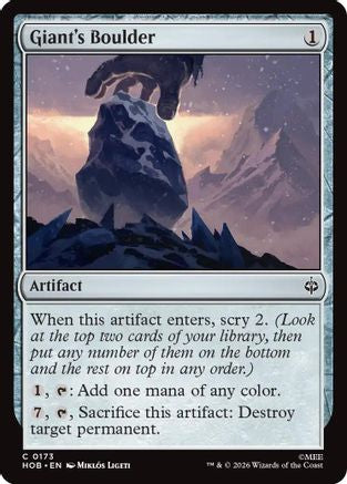 Image of Giant's Boulder (HOB-173) - The Hobbit Foil