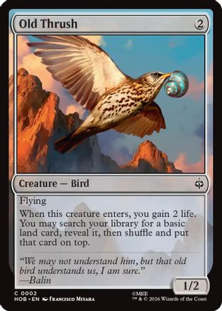 Image of Old Thrush (HOB-002) - The Hobbit Foil