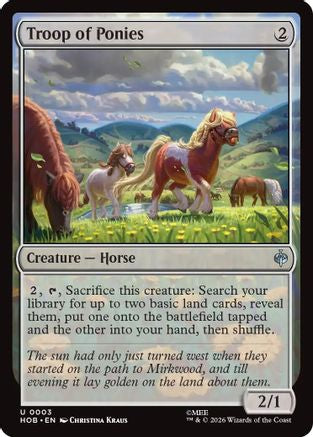Image of Troop of Ponies (HOB-003) - The Hobbit Foil