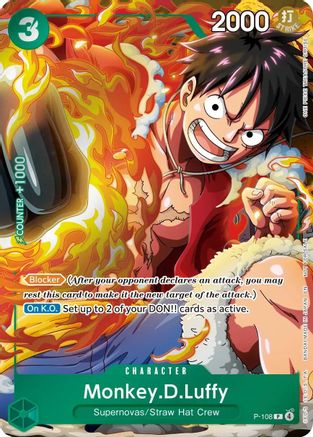 Image of Monkey.D.Luffy (Event Pack Vol. 9) (P-108) - One Piece Promotion Cards Foil