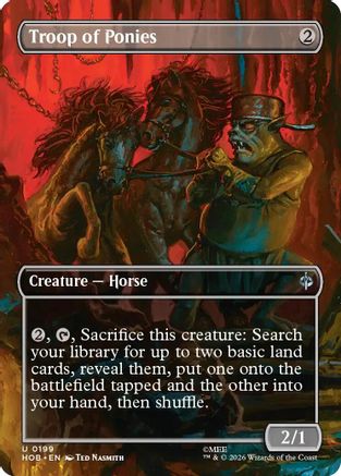 Image of Troop of Ponies (Borderless) (HOB-199) - The Hobbit