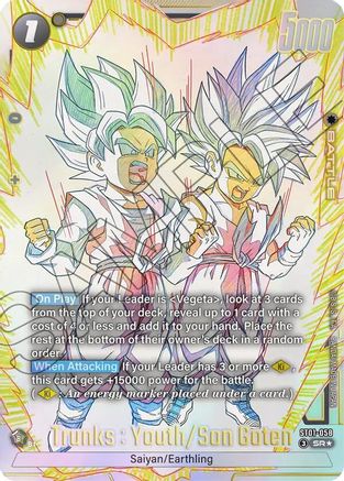 Image of Trunks : Youth/Son Goten (Alternate Art) (ST01-058) - Story Booster 01 Holofoil
