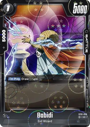 Image of Babidi - ST01-059 (Dragon Ball Pattern) (ST01-059) - Story Booster 01 Holofoil