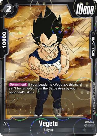 Image of Vegeta - ST01-063 (Dragon Ball Pattern) (ST01-063) - Story Booster 01 Holofoil
