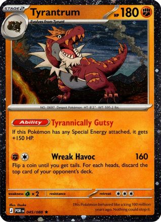 Image of Tyrantrum (Cosmos Holo) 045/088  - Holofoil Blister Exclusives - Rare
