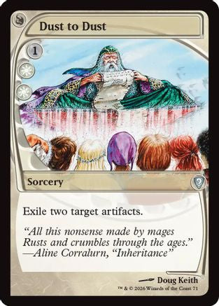 Image of Dust to Dust (Future Sight) (-071) - Mystery Booster Commander Edition