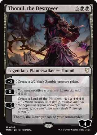 Image of Thomil, the Destroyer (-019) - Mystery Booster Commander Edition