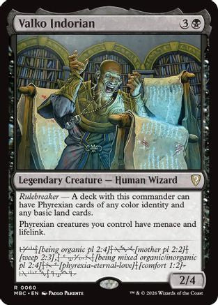 Image of Valko Indorian (-060) - Mystery Booster Commander Edition Foil