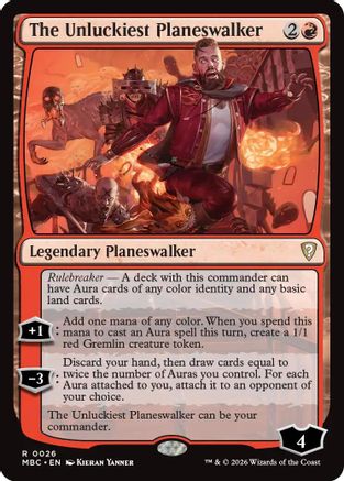 Image of The Unluckiest Planeswalker (-026) - Mystery Booster Commander Edition Foil