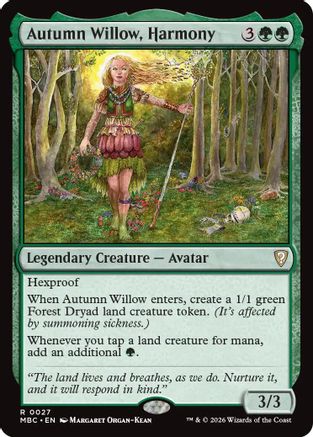 Image of Autumn Willow, Harmony (-027) - Mystery Booster Commander Edition Foil