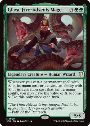 Image of Glava, Five-Advents Mage (-029) - Mystery Booster Commander Edition Foil