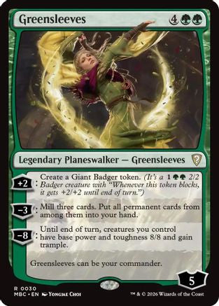 Image of Greensleeves (-030) - Mystery Booster Commander Edition Foil