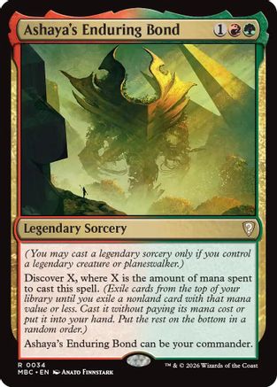 Image of Ashaya's Enduring Bond (-034) - Mystery Booster Commander Edition Foil