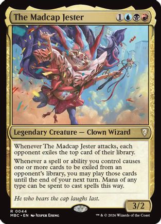 Image of The Madcap Jester (-044) - Mystery Booster Commander Edition Foil