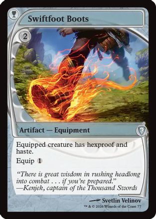 Image of Swiftfoot Boots (Future Sight) (-077) - Mystery Booster Commander Edition