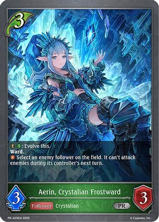 Image of Aerin, Crystalian Frostward -  PR-425EN (PR-425EN) - Shadowverse Evolve Promo Cards