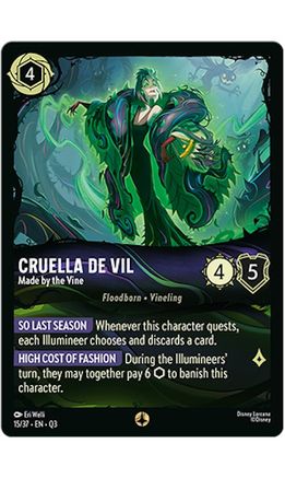 Image of Cruella De Vil - Made by the Vine (15/37) - Illumineers Quest The Great Hunny Rescue