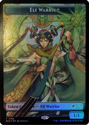 Image of Elf Warrior Token (7168) (SLD-7168) - Secret Lair Drop Series Foil