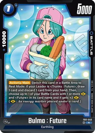 Image of Bulma : Future - FB11-040 (FB11-040) - Brightness of Hope Holofoil