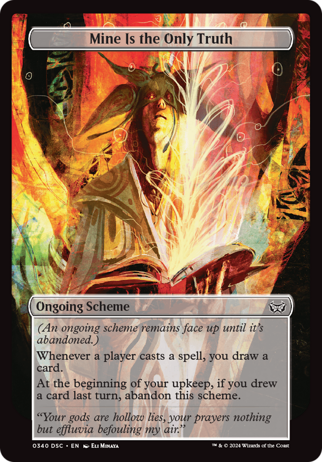Image of Mine Is The Only Truth (Full Art) (A:DSC-340) - Duskmourn: House of Horror Commander