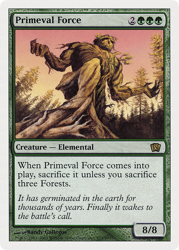 Image of Primeval Force (8ED-273) - 8th Edition Foil