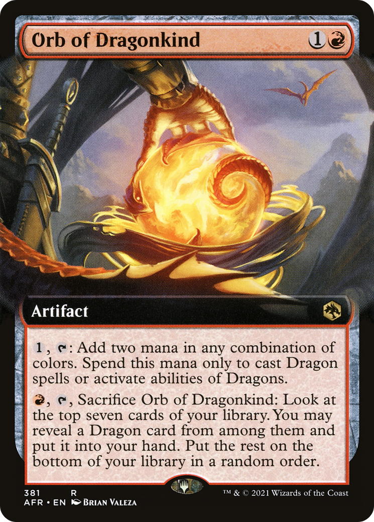 Image of Orb of Dragonkind (Extended Art) (AFR-381) - Adventures in the Forgotten Realms: (Extended Art) Foil