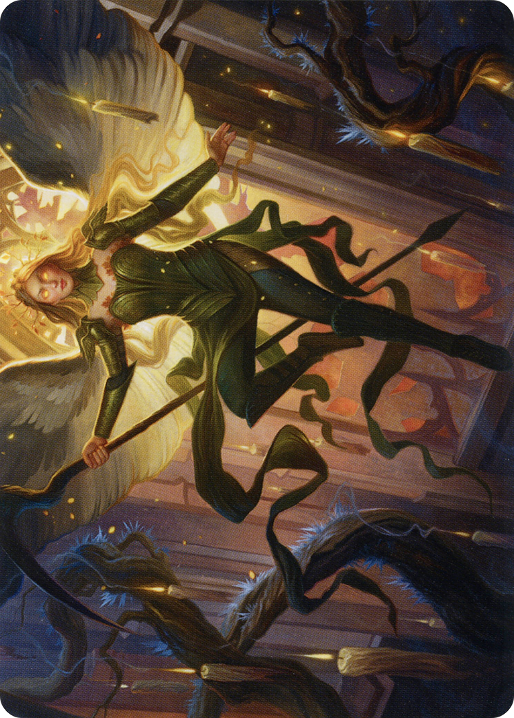Image of Sigarda, Champion of Light // Sigarda, Champion of Light (AMID-068) - Midnight Hunt Art Series (Borderless) Foil