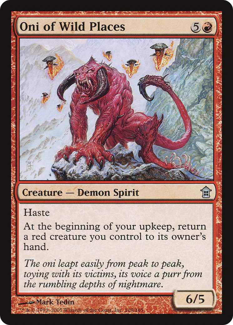 Image of Oni of Wild Places (SOK-108) - Saviors of Kamigawa