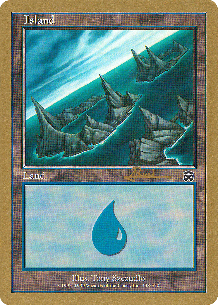 Image of Island (338) - 2001 Antoine Ruel (MMQ) (WCD-) - World Championship Decks 2001