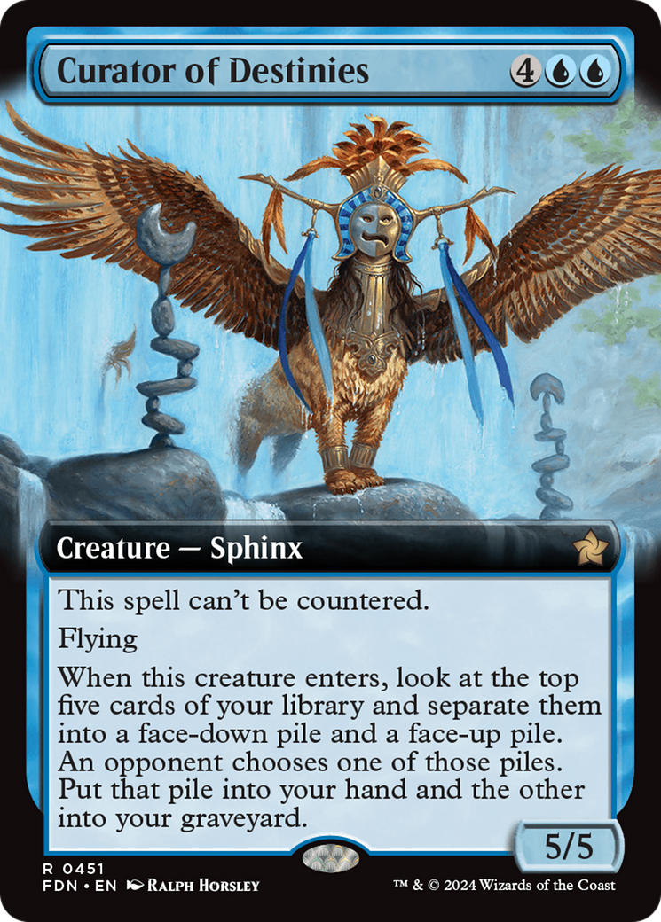 Image of Curator of Destinies (Extended Art) (FDN-451) - Foundations: (Extended Art) Foil