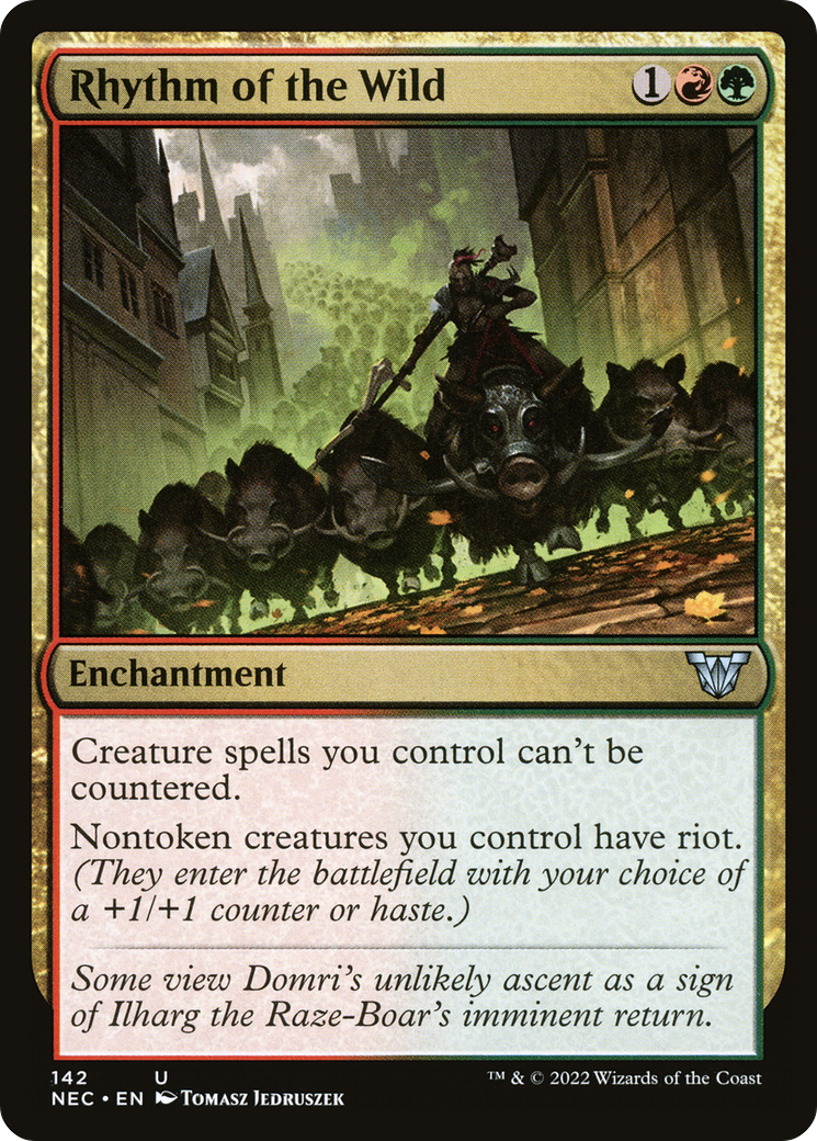 Image of Rhythm of the Wild (NEC-142) - Neon Dynasty Commander